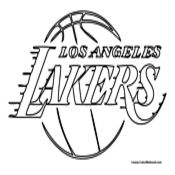 Los Angeles Lakers Coloring Page
