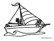 Olympic Sailing on Sailboat