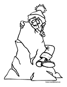 Rock Climber Coloring Page 8