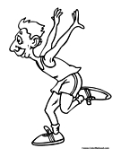 Running Coloring Page 6
