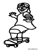 Kid on a Skateboard