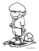 Soccer Coloring Page 2