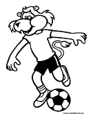 Soccer Coloring Page 3