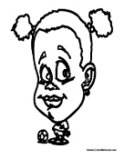Girl Soccer Player Cartoon