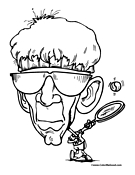 Tennis Coloring Page 3