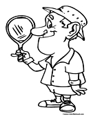 Tennis Coloring Page 5