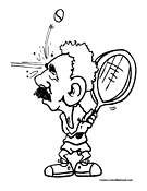 Tennis Coloring Page 15