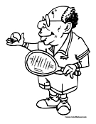 Tennis Coloring Page 22