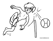 Volleyball Coloring Page 2