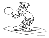 Volleyball Coloring Page 3