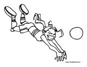 Volleyball Coloring Page 5