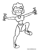Weightlifting Coloring Page 6