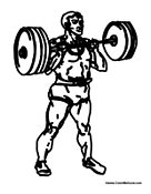 Man Lifting Weights