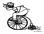 Funny Man on Funny Bike