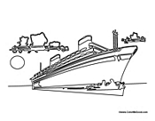 Cruise Ship Boat on Ocean