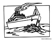 Commercial Freighter Boat