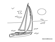 Sailboat on the Ocean