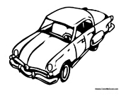 Classic Car Coloring Sheet