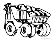 Construction Site Dump Truck