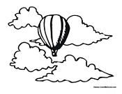 Hot Air Balloon in the Sky