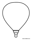 Basic Hot Air Balloon Cutout