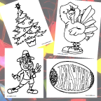 Holiday Coloring Pages